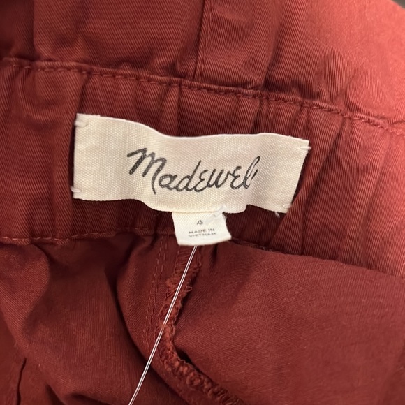❌SOLD ❌NWT Madewell Paperbag Tapered Pants in Red Rust - 4 - Picture 8 of 10